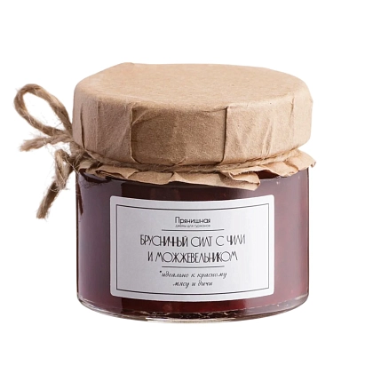 Брусничный силт с чили и можжевельником, 100 г, фото 1.