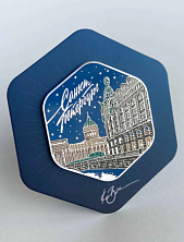 Магнит «Санкт-Петербург. Дом Зингера. Ночь», с подвесом