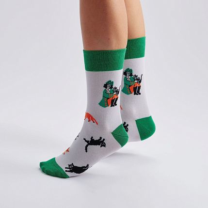 Носки «Когда забыл закрыть окно», р-р 42-46, белые, фото 2.