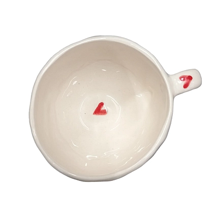 Кружка ручной работы Керамур с надписью «Спасибо, дура», керамика, 350 мл, фото 2.