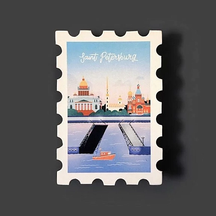 Магнит Подписные изделия «Марка. Санкт-Петербург», фото 2.