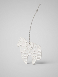 Ёлочная игрушка из керамики «Лошадка», Partala ceramics