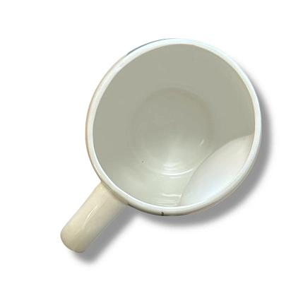 Кружка ручной работы НАДО ЖЕ Собачка и косточкой с подвеской сердечком, керамика, 300 мл, фото 5.