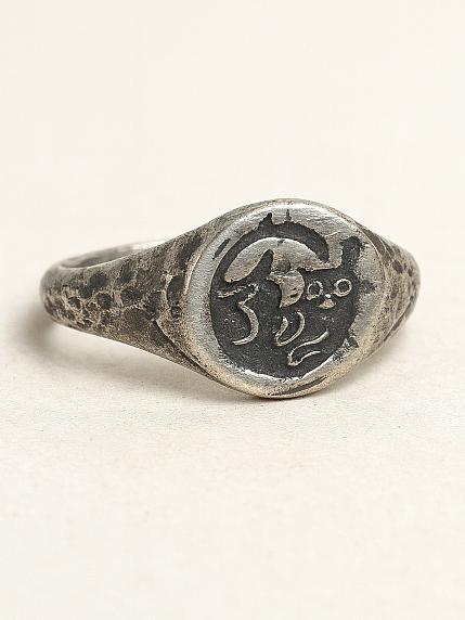 Перстень из нейзильбера «Котик», фото 1.
