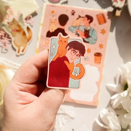 Стикерпак Лавкот «Мальчики и кошки», А6, фото 1.