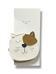 Бирка для подарка ВОЕ «Котик», на прищепке, 5 см