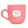 Кружка ручной работы NF ceramics «Люблю себя, p***ets», розовая, керамика, 400 мл, превью фото 1
