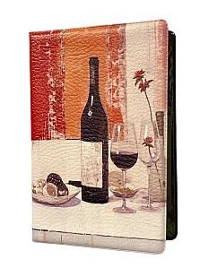 Обложка на паспорт DARI DARI «Натюрморт с вином», искусственная кожа