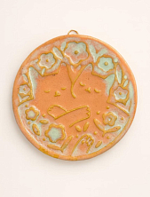 Керамический изразец Катя Салденик «Котики», румянец