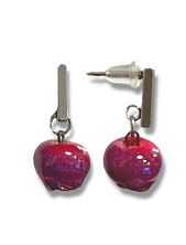 Серьги-гвоздики Керко ирга, стекло