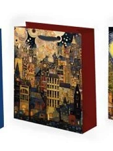 Пакет подарочный Города, в ассортименте