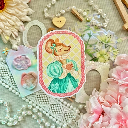 Стикерпак Лавкот «Винтажные мышки», А5, фото 3.