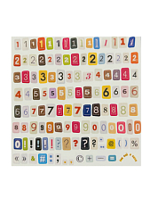 Стикерпак «Цифры», разноцветные