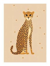 3D Стикер на телефон «Гепард», коричневый, объёмный