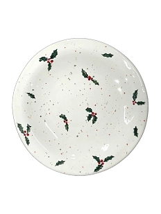 Тарелка ручной работы Верба керамика «Остролист мелкий», керамика, 24 см