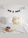 Бумажная гирлянда из букв Tak.sebe.prazdnik «MR&MRS», чёрная, картон, 240 г/м², превью фото 2
