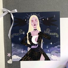 Открытка «Ведьма Луны», 14 х 14 см