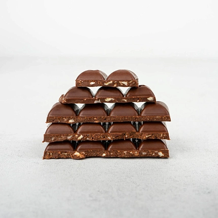 Шоколад Nilambari молочный на кешью с перцем и ананасом, 65 г, фото 4.