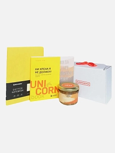 Подарочный набор с книгой «Ни хрена я не должен», блокнотом и мягкой карамелью