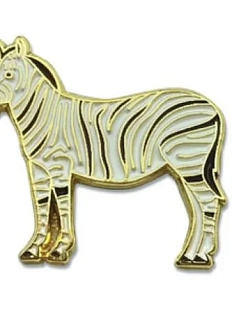 Металлический значок Heart of Moscow «Зебра» серия Зоопарк