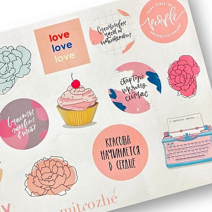 Набор наклеек Mitrozhe «Созидай», А5, фото 3.