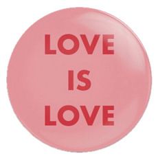 Закатной значок «Love is love», металл, 25 мм
