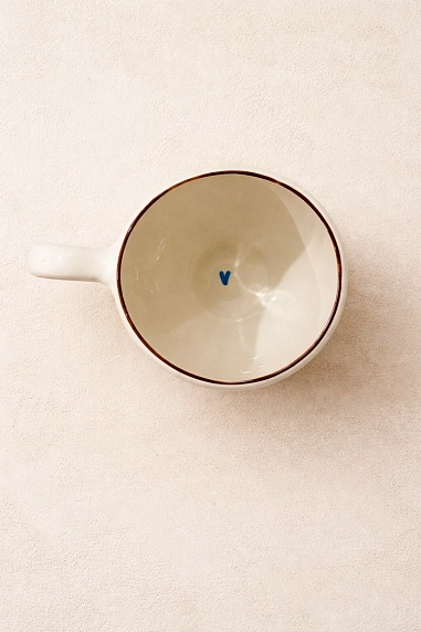 Кружка ручной работы РУКИ В ГЛИНЕ «Воробей», керамика, 250 мл, круглая, фото 3.