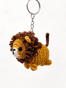 Вязаный брелок Цилинская «Лев», 6,5 см
