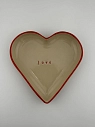 Тарелка ручной работы Ceramission в форме сердечка «Love», керамика, 14см, превью фото 4