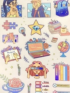 Стикерпак «Путешественницы», А5