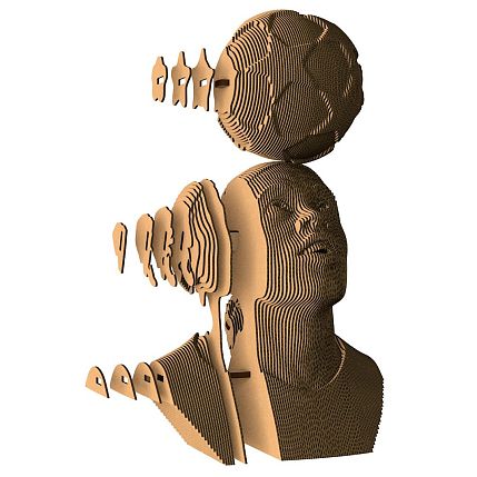 Картонный конструктор 3D «Рональдиньо», фото 3.