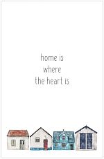 Открытка «Home is where the heart is»