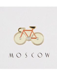 Металлический значок «Велосипед красный»
