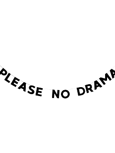 Гирлянда «PLEASE NO DRAMA»