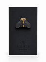 Брошь ручной работы Bulygin «Моль», фарфор, чёрно-золотистая, превью фото 2