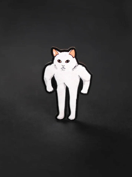 Значок WAF WAF «Кот-амбал», фото 2.