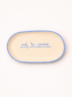 Блюдце ручной работы Yellowscoop «Only for cartier», керамика, 17 см