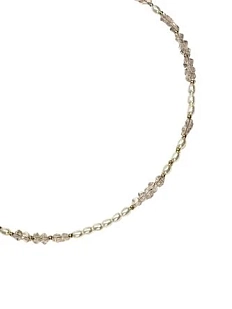 Чокер ручной работы из треугольных бусин, розовый