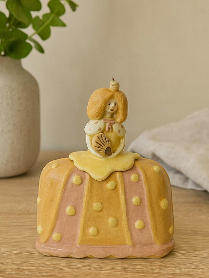 Ваза-трансформер «Дама в платье», керамика, фото 4.