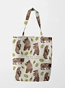 Сумка шоппер Забористый текстиль «Медведи», хлопок, превью фото 1