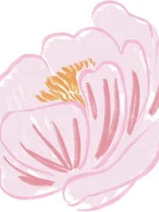 3D Стикер на телефон «Розовый цветок», объёмный, 3 см