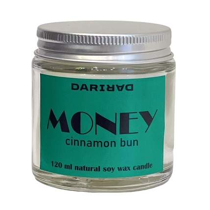 Свеча DARI DARI соевая «Money», булочки с корицей, 120мл, фото 1.