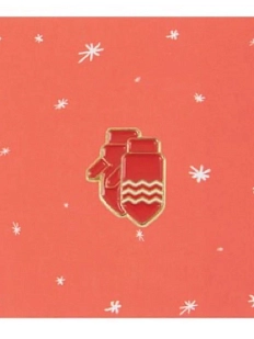 Металлический значок Heart of Moscow «Красные варежки» серия Зимняя