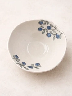 Пиала ручной работы Верба керамика «Черника», керамика, 9 см