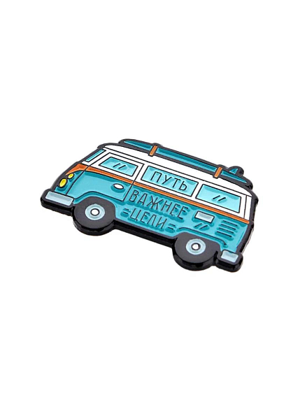 Металлический пин WAF WAF «Путь важнее цели», фото 2.