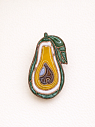 Брошь ручной работы «Авокадо», Partala ceramics, превью фото 1