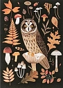 Открытка «Сова», тёмная, Дворникова Александра, превью фото 1