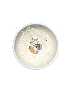Пиала ручной работы «Котик с клубочком» керамика, 9 см