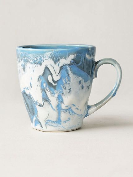Кружка ручной работы NF ceramics «Тревожный сырок», керамика, 400 мл, фото 2.