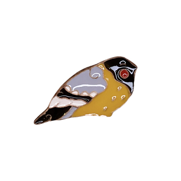 Брошь ручной работы «Синица», Partala ceramics, фото 1.